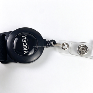 Cordón de poliéster personalizado con transferencia térmica, 100 unidades con MOQ bajo, con carrete retráctil para credencial, soporte para tarjeta de identificación con logotipo personalizado, correas para el cuello - Product Image 6