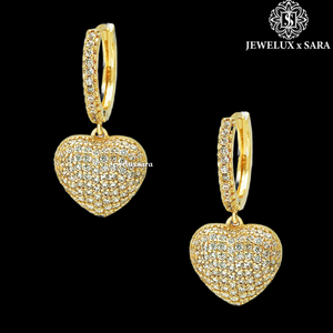 High on Demand Modern Moissanite Diamond Hoop Earrings for Women Lightweight Fashion Jewelry for Daily and Party Wear Use - Product Image 3