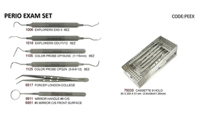 Kit de Instrumentos Quirúrgicos Dentales Manuales de Acero Inoxidable con Certificación CE, para Limpieza Dental y Periodontal - Product Image 3