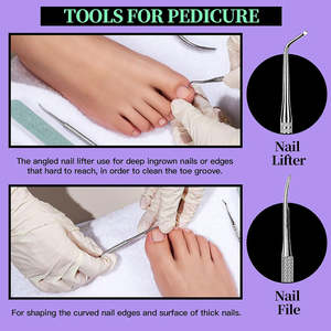 Juego de Manicura y Pedicura Profesional Portátil, Duradero y de Alta Calidad, Kit de Cortauñas de Acero Inoxidable, Tijeras para Uñas, Belleza - Product Image 4