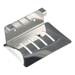 Soap Cage Professional Stainless Steel Toilet <b>Drain</b> Soap Box 11.8_8.3_4.3 CM Silver Black Punch free Soap Holder <b>Bathroom</b> - Product Image 5