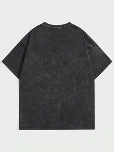เสื้อยืดแฟชั่นสตรีทแวร์แขนสั้นผ้าฝ้าย 100% เนื้อหนา คุณภาพพรีเมียม สำหรับผู้ชาย พร้อมบริการผลิตตามแบรนด์ของคุณ - Product Image 2