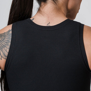 High Quality Rib Lace Stretchable Jersey Fabric Sleeveless Slim Fit Summer Casual Wear Lightweight Breathable 100% Cotton - Product Image 5