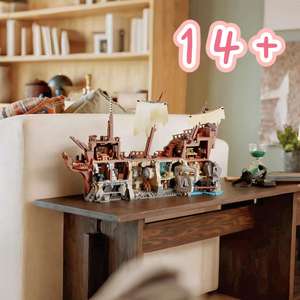 Compatible con MOC 21363 2026 NUEVO 2912PCS Barco Pirata Clásico Cazatesoros Decoración para el Hogar Barco Pirata Barco de Vela Bloques de Construcción Juguetes - Product Image 6