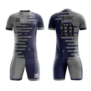 Dernier style d'uniforme de football pour équipe de club, personnalisé, grande taille, respirant, anti-humidité, séchage rapide, avec nom et logo pour hommes - Product Image 1