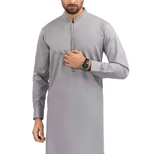 Costume homme 2 pièces personnalisé, couleur unie, décontracté, pour mariage en plein air, fête, shalwar kameez, vêtements pakistanais, ethnique, respirant, kameez salwar - Product Image 1