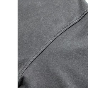 Black Quarter Zip Sweatshirt Men <b>Polyester</b> Cotton Premium Stitching Europe Fashion Clothing - Product Image 6