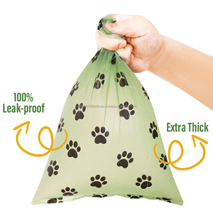 ถุงอุจจาระสุนัขย่อยสลายได้แบบย่อยสลายได้พร้อมอุปกรณ์กำจัดของเสียสำหรับสัตว์เลี้ยงลายโลโก้ - Product Image 5