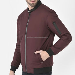 Chaqueta de bombardero personalizada con impresión de logotipo, mejor diseño para hombre, chaqueta de bombardero de manga larga para exteriores, chaqueta de bombardero para hombre a la venta en línea - Product Image 2