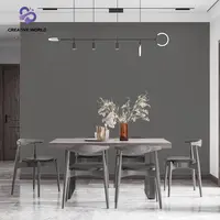 Papel tapiz geométrico 3d para sala de estar, Impresión de color sólido moderno del mundo creativo, blanco y negro