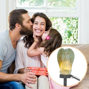 IP65 impermeabile esterno LED giardino luce 1 pezzo di preghiera solare angelo statua decorativo lampada da giardino per Patio cortile passerella paesaggio - Product Image 5