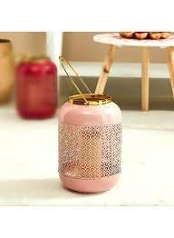 Belle grande lanterne ronde en fer avec poignée faite à la main en Inde rose foncé décor à la maison pour les entrées de porte utilisation de table bougeoir - Product Image 2