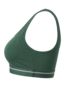 Sujetador deportivo sencillo para mujer, de alto soporte, ligero, transpirable, espalda cruzada, sin costuras, elástico en cuatro direcciones, para gimnasio y fitness - Product Image 2