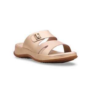 Pantoufles formelles dorées pour femmes - Product Image 2