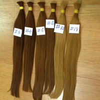 Extensions de cheveux humains bruts Remy 12A en gros, lisses et soyeux, couleur claire, double trame, 100g/paquet, origine Vietnamienne