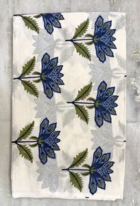 Floral <b>Print</b> <b>Block</b> Printed Cotton Fabric Eco Friendly Reusable Floral Custom <b>Print</b> Hand <b>Block</b> <b>print</b> Fabric Bulk Order Supplier - Product Image 3
