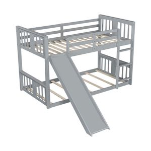 Letto a Castello Grigio con Scivolo e Scala per Bambini (Vecchio SKU LT000108AAE) - Product Image 6