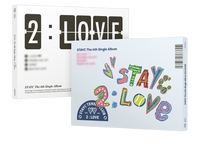 STAYC - [ 2:LOVE ] 6ème single (version standard) Album CD KPOP, best-seller en Corée, pour tous les âges