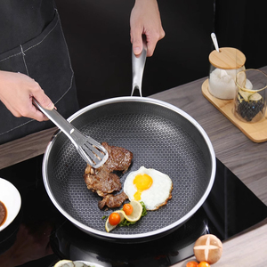 Multipurpose Deep Saute Pan With Tempered Glass Cover Professional Grade Nonstick Interior Durable Stainless Steel - Product Image 2