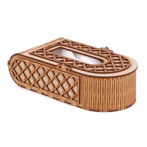 Boîte à mouchoirs en bois, porte-mouchoirs portable, boîte à serviettes en papier classique artisanale, décoration d'intérieur, cadeau - Product Image 4