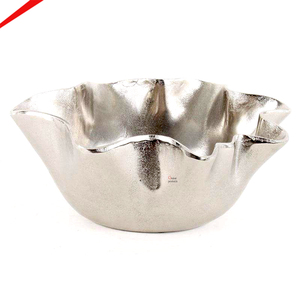 Plat de service en aluminium, nouveau design, très demandé, pour servir des aliments et des fruits sur la table, avec poignées - Product Image 2