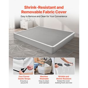 Base per Materasso King Size in Acciaio Inossidabile 9.1, Struttura Lavabile in Tessuto, Box Spring 9.1 - Product Image 4