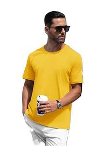 Camisetas de Manga Corta para Hombre, Corte Regular, Impresión de Serigrafía Personalizada, 100% Algodón, Transpirables, de Secado Rápido, Ecológicas, 220g - Product Image 2