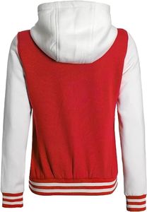 Vestes universitaires en gros, vestes de baseball Letterman, broderie personnalisée, mélange de laine, manches en cuir PU, col et poignets en tricot côtelé - Product Image 5