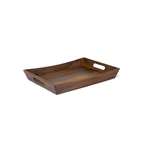 Plateau de petit-déjeuner en bois naturel avec poignées, plateau de service fait main pour café, thé, nourriture, collations, cuisine, salle à manger, maison - Product Image 5