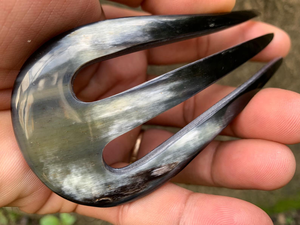 Polished Finish Buffalo Horn <b>Hair</b> <b>Pins</b> for Women's Ox Horn <b>Hair</b> Styling Stick Natural Accessory - Product Image 3