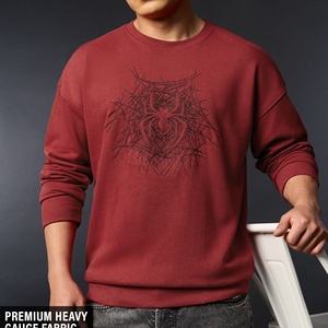 Sudadera de Felpa Francesa para Hombre, 280 GSM, Hombros Caídos, Cuello Redondo, Bordado, Oversize, Personalizada, Fabricante de Ropa de Felpa - Product Image 5