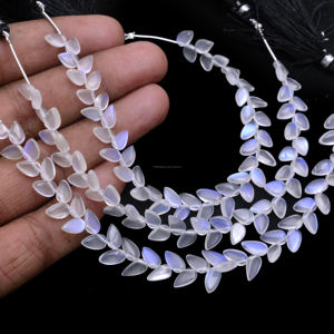 Perles de pierres précieuses fantaisie en forme de poire facettées en pierre de lune naturelle tanzanienne de haute qualité, faites à la main, pour la fabrication de bracelets (vente en gros) - Product Image 3