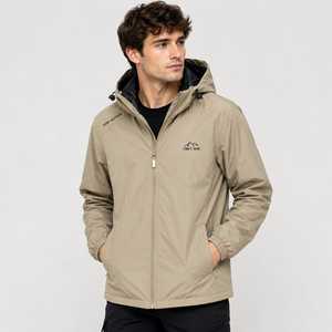<b>Men</b> Fashionable Hooded Motorcycle <b>Jacket</b> <b>Thin</b> Lightweight Waterproof Breathable Eco-Friendly Warm Spring Outerwear Casual Office - Product Image 2
