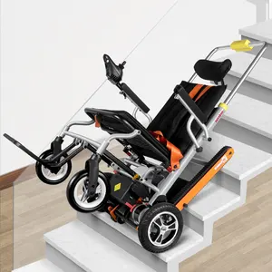 Toptan ayrı çift motorlar elektrikli merdiven tırmanma sandalye elektromanyetik fren sistemi merdiven tırmanma tekerlekli sandalye elektrikli