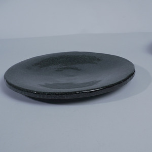Assiette Moderne en Feutre à Glaçure Réactive Noire 26cm pour Restaurant, Hôtel, Café – Vaisselle de Service pour Plat Principal, Steak - Product Image 4