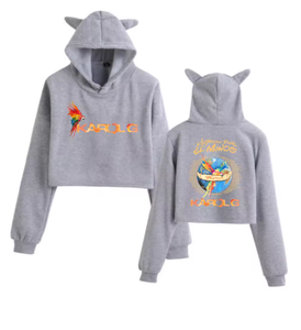 URBANGAZER INDUSTRIES Sweat à capuche pour femme avec oreilles de chat, 100% coton molletonné, imperméable, coupe-vent, doublé, décontracté, été, automne, hiver, printemps - Product Image 5