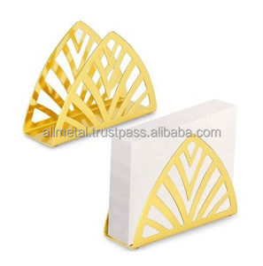 ที่ใส่กระดาษเช็ดปากสแตนเลสสีทองทันสมัยสำหรับวางบนเคาน์เตอร์ครัว - Product Image 1