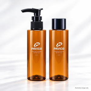 100ml Cylindrical PET Cosmetic <b>Bottle</b> with 24mm Neck Pump Sprayer Screw Cap Silk Screen Printing for Skincare Packaging Vietnam - Product Image 4