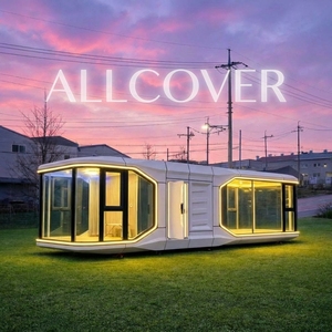 บ้านสำเร็จรูป ALLCOVER โมเดิร์นทรงสี่เหลี่ยม โครงสร้างเหล็กเบา ผนังแซนด์วิช พร้อมหน้าต่างกระจกสามชั้น เป็นมิตรกับสิ่งแวดล้อม ติดตั้งง่าย - Product Image 1