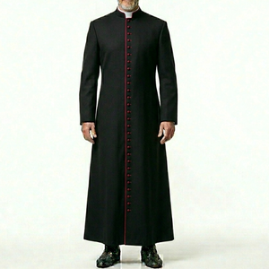 Túnica de Sacerdote Bordada Personalizada, Cómoda y Transpirable, Vestimenta Eclesiástica, Sotana al por Mayor 2026 - Product Image 3