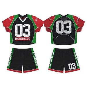 Maillot de football américain vintage unisexe surdimensionné personnalisé, style streetwear, en jersey et maille, deux pièces - Product Image 1