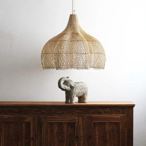 Eco Friendly Hanging Rattan Lamp Woven Ceiling <b>Light</b> for Hospitality Residential and Retail Design - Product Image 5