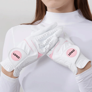 Factory Direct OEM Logo Design Cabretta <b>Leather</b> Golf <b>Gloves</b> for <b>women</b> Custom Best Durable Breathable Golf <b>Gloves</b> - Product Image 4