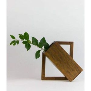 Vase à fleurs en bois élégant pour la décoration de la maison, collection bambou et bois RR ENTERPRISES Inde - Product Image 4