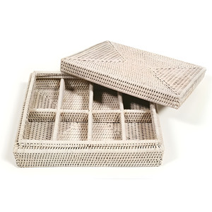 Rattan <b>Tea</b> Bags Box Organizer Natural Woven <b>Tea</b> Bag Holder White <b>Boxes</b> Gift Set Wholesale Supplied From Vietnam - Product Image 1