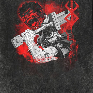 Dark Fantasy <b>Berserker</b> Graphic Acid Wash High Quality Oversized T <b>Shirt</b> - Product Image 5