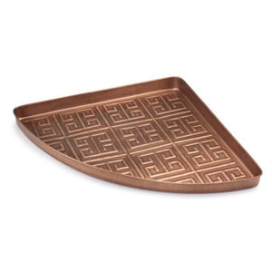 Tapis de récupération d'eau pour chaussures, motif hortensia vintage, en métal, finition cuivre antique, décoratif, utilitaire, pour intérieur et extérieur, pour buanderie - Product Image 5