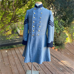 Abrigo con Botones de Reproducción Histórica Americana, Abrigo Clásico Americano de Reproducción de los Años 1800 - Product Image 2