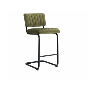 เก้าอี้รับประทานอาหารกำมะหยี่สไตล์ร่วมสมัย เบาะนุ่ม โครงโลหะ เหมาะสำหรับห้องนั่งเล่น ห้องครัว ร้านอาหาร คาเฟ่ เฟอร์นิเจอร์สำหรับนั่งในร่ม - Product Image 1