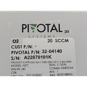 Controlador de Flujo Másico GFC 32-04140 20SCCM de Pivotal Systems, Usado, Piezas de Equipos Semiconductores Legados - Product Image 4